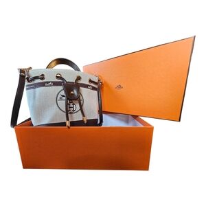 Canvas Crossbody Shoulder Bag NEW With Box